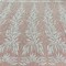 1 Yard Beaded & Corded Bridal Lace Fabric, 58" Wide Embroidered Polyester Net Mesh for Wedding, Evening & Quinceañera Dresses